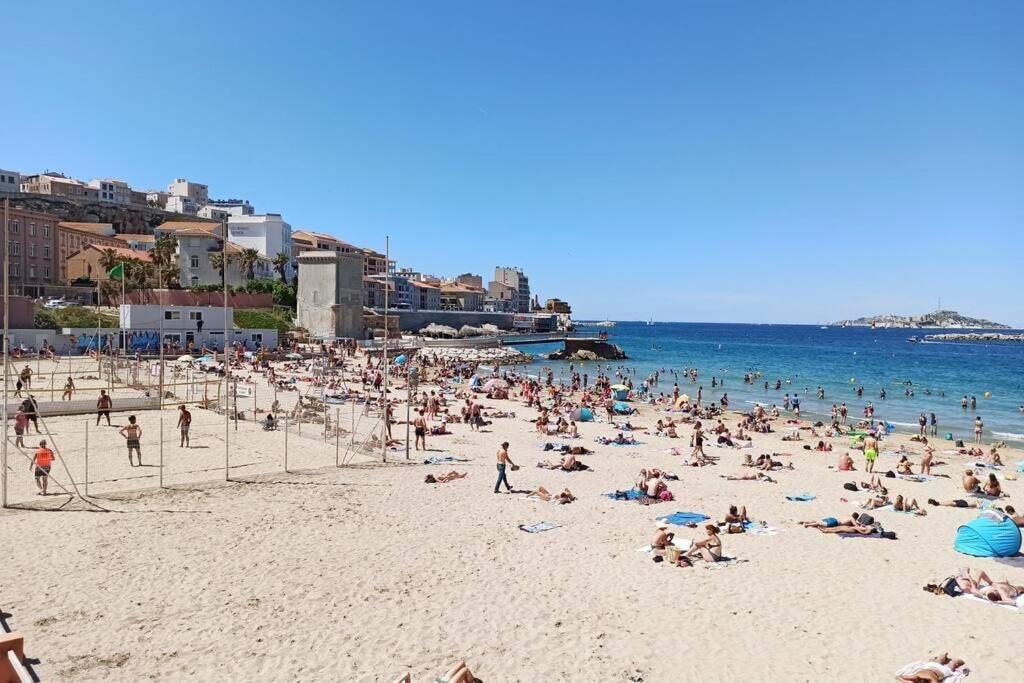 Catalans-Air-Conditioned, Balcony 2 Min Walk Catalans Beach マルセイユ エクステリア 写真